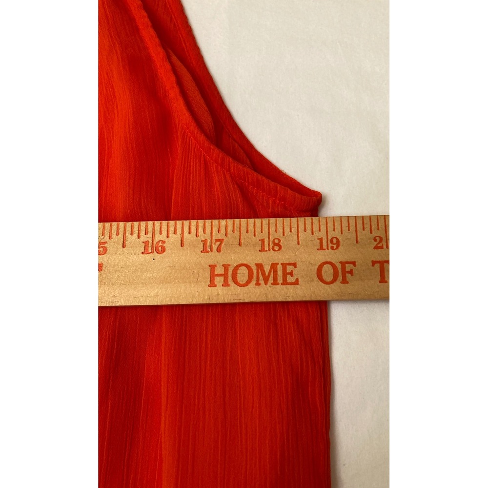 White House‎ Black Market Orange Sleeveless Top Embroidered Blouse - Picture 8 of 10